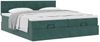 vidaXL Ottoman-Bett mit Matratzen Dunkelgrün 200x200 cm Samt 3312083 Bild 5