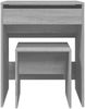 vidaXL Schminktisch mit Hocker, Holzwerkstoff grau, 60 x 40 x 113,5 cm Bild 5