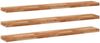 vidaXL Schweberegale 3 Stk. 140x20x4 cm Massivholz Akazie Ölbehandelt 3279597 Bild 2