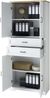 Aktenschrank Jasmin in Pinie hell - 86 x 204 x 38 cm (BxHxT) Bild 3