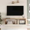 Fernsehtisch Lapinlahti 140 x 31,5 x 29,5 cm Eiche rustikal/Weiß [en. casa] Bild 3