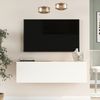 Fernsehtisch Lapinlahti 140 x 31,5 x 29,5 cm Eiche rustikal/Weiß [en. casa] Bild 2