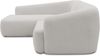 DOMO. collection Ecksofa 100 026, kleine Couch in L-Form, mit Taschenfederkern, organische Form, Sofa, Polsterecke, Eckcouch, Polstergarnitur 216 x 196 x 76 cm (BxTxH), silber Bild 3