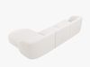 Micadoni Ecksofa Miley 4-Sitzer Rechts Boucle Baloo Weiß Bild 3