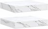 vidaXL Wandregal 2 pcs Weiß Marmor 23 x 23,5 x 4 cm Holzwerkstoff 42019960 Bild 2