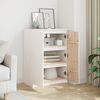 vidaXL Sideboard Weiß 60x36x84 cm Massivholz Kiefer 808109 Bild 3