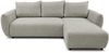 Selsey 'Zordo' - L-Form Eckschlafsofa mit zwei Bettkästen, graubeiger Chenille rechts Bild 5
