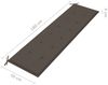 vidaXL Gartenbank-Auflage Taupe 180x50x3 cm Oxford-Gewebe 47624 Bild 5
