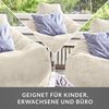 Green Bean® Sitzsack mit Rückenlehne 80x80x90cm - Gaming Chair mit 230L Füllung Cordstoff - Bean Bag Bodenkissen Lounge Sitzhocker Relax-Sessel Gamer Gamingstuhl Beige Bild 4