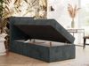 Boxspringbett TILIANO 90x200 Cord inkl. Bettkasten, Einzelbett 7-Zonen Multipocket-Matratze & Topper, Modernes Design mit hohem Kopfteil - Grau Cordstoff - H4 - Topper T25 Bild 3