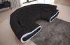 Stoff Bigsofa Concept - Mikrofaserstoff - schwarz-weiß Bild 3