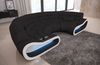 Stoff Bigsofa Concept - Mikrofaserstoff - schwarz-weiß Bild 2