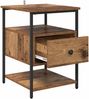 vidaXL Nachttisch 2 pcs Altholz 40 x 42 x 56 cm Holzwerkstoff 881875 Bild 5