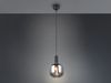 Kleine LED Pendelleuchte 1-flammig mit Glasschirm Chrom bedampft, Ø 20cm Bild 3