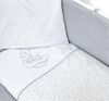 Baby-Delux Beistellbett Babybett Waffelpique Sternchen Grau, Stillbett 90x40 weiß höhenverstellbar, Matratze inkl. komplett Set Bild 2