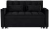 HTI-Living Sofa Sofa mit Schlaffunktion Schwarz, Stück 1 Teile Bild 4