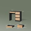 Livinity® Schminktisch Imola, Anthrazit/Goldkraft Eiche/Goldkraft Eiche, ohne Spiegel (1-St) Bild 3