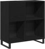 vidaXL Schallplattenschrank Schwarz Eichen-Optik 85 x 38 x 89 cm 862916 Bild 2