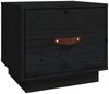 vidaXL Nachttisch Schwarz 40x34x35 cm Massivholz Kiefer 818293 Bild 2