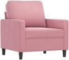 vidaXL 3-tlg. Sofagarnitur mit Kissen Rosa Samt 3201479 Bild 3