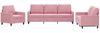 vidaXL 3-tlg. Sofagarnitur mit Kissen Rosa Samt 3201479 Bild 2