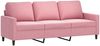 vidaXL 3-tlg. Sofagarnitur mit Kissen Rosa Samt 3201479 Bild 5