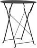 vidaXL 3-tlg. Bistro-Set Stahl Schwarz 44356 Bild 2