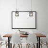 Hängeleuchte Esszimmer Hängelampe Pendelleuchte Küche Rauchglas 15559H Bild 2