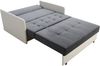 Zweiersessel YORK II mit Steppung, 2-Sitzer Schlafsofa, Jugendsofa mit Schlaffunktion, ausziehbare Couch, mit Bettkasten, inkl. Kissen, Kronos 13, 85 x 97 x 120 cm Bild 3