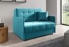 Zweiersessel YORK II mit Steppung, 2-Sitzer Schlafsofa, Jugendsofa mit Schlaffunktion, ausziehbare Couch, mit Bettkasten, inkl. Kissen, Kronos 13, 85 x 97 x 120 cm Bild 2