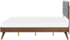 Holzbett dunkelbraun Lattenrost 160x200 cm POISSY Bild 5