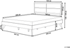 Holzbett dunkelbraun Lattenrost 160x200 cm POISSY Bild 2