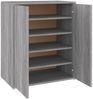 vidaXL Schuhschrank Grau Sonoma 60x35x70 cm Holzwerkstoff 816009 Bild 2