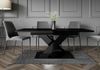 Home Collective Esstisch ausziehbar Tisch Küchentisch Esszimmertisch Ausziehtisch (Esszimmer Küche Wohnzimmer Esstisch erweiterbar), modernes Design mit X-Gestell, 140-180 x 80 cm Schwarz glänzend Bild 4