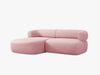Micadoni 5-Sitzer Ecksofa Jenny Kleine Version Links Chenille Perfect Harmony Rosa Bild 3