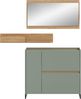 Garderobenkombination B/H/T: 192x140x32 cm in Salbei Nachbildung und Artisan Oak Nachbildung Bild 2