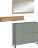 Garderobenkombination B/H/T: 192x140x32 cm in Salbei Nachbildung und Artisan Oak Nachbildung Bild 1