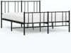 vidaXL Bettgestell mit Kopf- und Fußteil Metall Schwarz 140x200 cm 352499 Bild 2