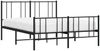 vidaXL Bettgestell mit Kopf- und Fußteil Metall Schwarz 140x200 cm 352499 Bild 5