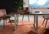 Esstisch Akazie 140x90 grau lackiert / U-Beine silber matt SWISS EDGE Bild 3