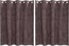 vidaXL Samtvorhänge mit Vorhängen 2 pcs Braun 140 x 140 cm Samt 4107658 Bild 2