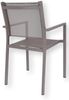 Stapelsessel Aria Aluminium und Textilene, Taupe Bild 3