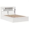 vidaXL Massivholzbett ohne Matratze Weiß 140x190 cm Kiefernholz 3323507 Bild 3