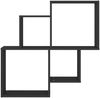 vidaXL Würfelregal Schwarz 80x15x78,5 cm Holzwerkstoff 807260 Bild 3