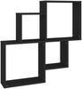 vidaXL Würfelregal Schwarz 80x15x78,5 cm Holzwerkstoff 807260 Bild 2
