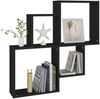 vidaXL Würfelregal Schwarz 80x15x78,5 cm Holzwerkstoff 807260 Bild 5
