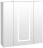 radelldar Badezimmerspiegelschrank Spiegelschrank mit Beleuchtung und Entfeuchtung,80x13x80cm Badezimmerschrank Fhängend mit 3 Türe und 5 Einlegeböden Bild 5
