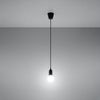 Pendelleuchte, Schwarz, PVC, 1-flammig, H 90 cm Bild 3