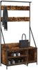 vidaXL Kleiderständer mit Schuhablage Räuchereiche 100x41x184 cm 837869 Bild 3