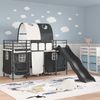 vidaXL Kinder-Etagenbett Schwarz 100 x 190 cm Metall 42020833 Bild 3